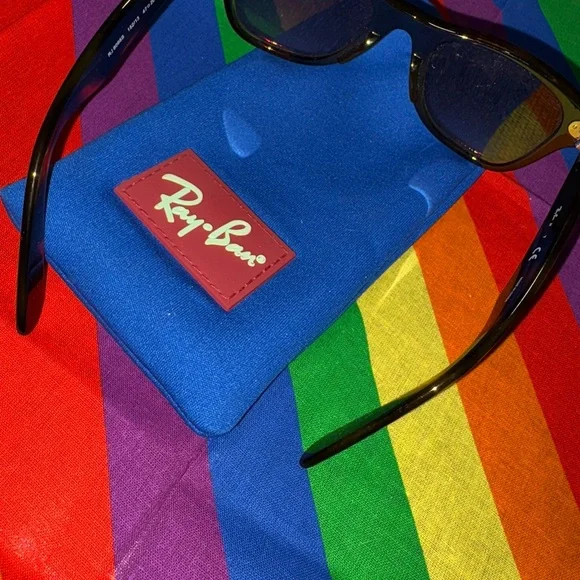 Ray-Ban Dark Brown Sunglasses with Case Like New never worn wear from storage
